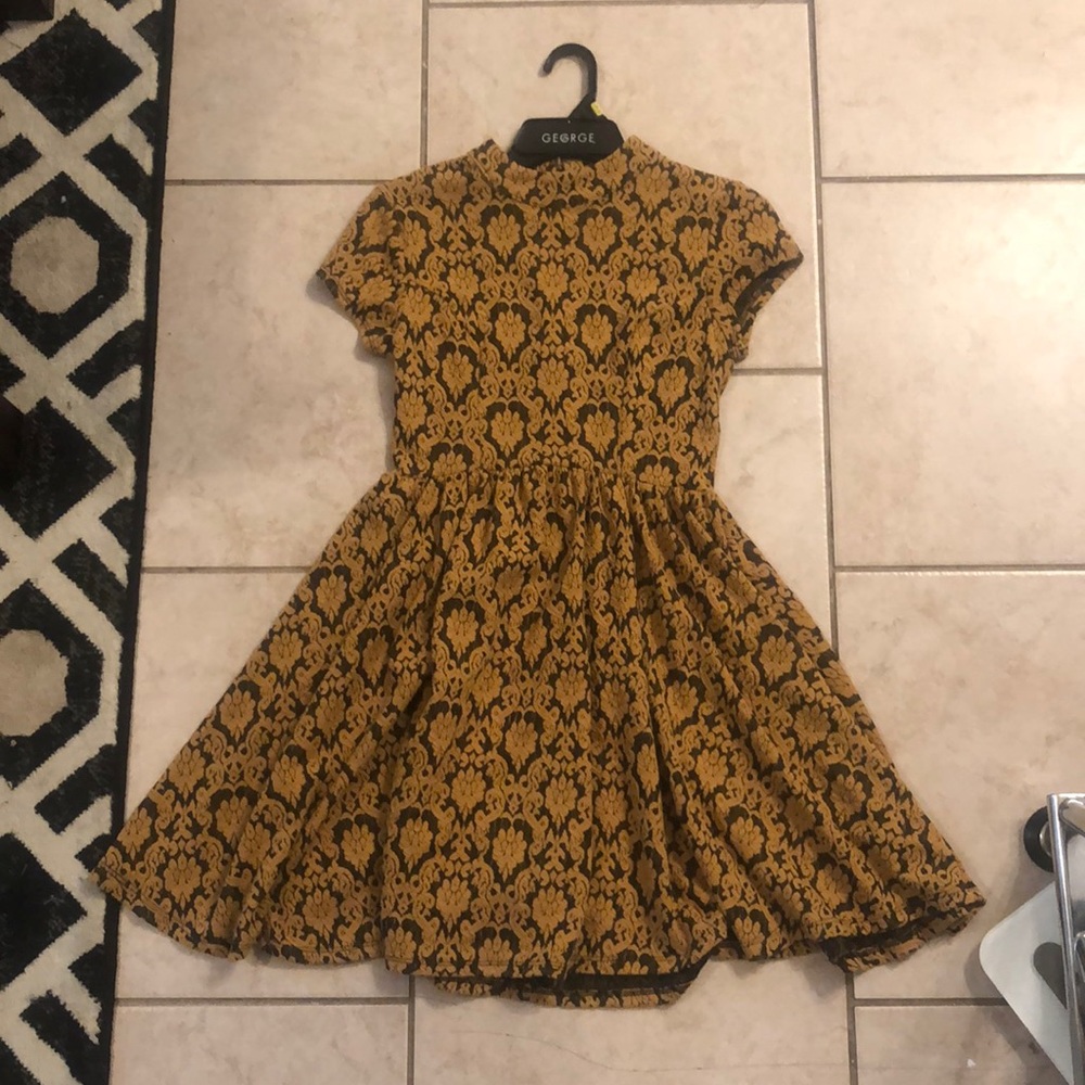 Gold babydoll dress size S